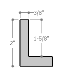 Classic 1-1/2 " floater frame. This frame is egg shell white with a matte finish. A prominent horizontal grain pattern is visible in all lights and at all viewing angles.