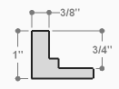 This stair step wood floater frame lets your canvas hover neatly within the simple, modern border. The frame features a Espresso Natural Wood finish with a steep upper and small lower step.  
Give an authentic, fine art display to your favourite Giclée print or oil painting. This size is ideal for thin (3/4 " deep) gallery wrap canvases. The canvas may protrude slightly above the frame face. 

*Note: These solid wood, custom canvas floaters are for stretched canvas prints and paintings, and raised wood panels.