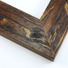 This simple frame is covered with a deep walnut wash that highlights the natural wood grain for a rustic appearance.
2.25 " width: ideal for medium or large images. Border a rustic nature photograph, or autumnal painting or print with this simple, bucolic frame.