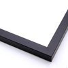 A simple, black frame with a matte finish.
.75 " width: ideal for small artwork. This modern frame is suitable for a wide variety of art mediums, from photographs to paintings and giclee prints.