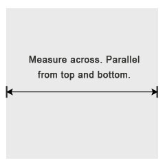 Be sure to measure the artwork straight across