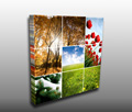 A seasonal collage canvas print